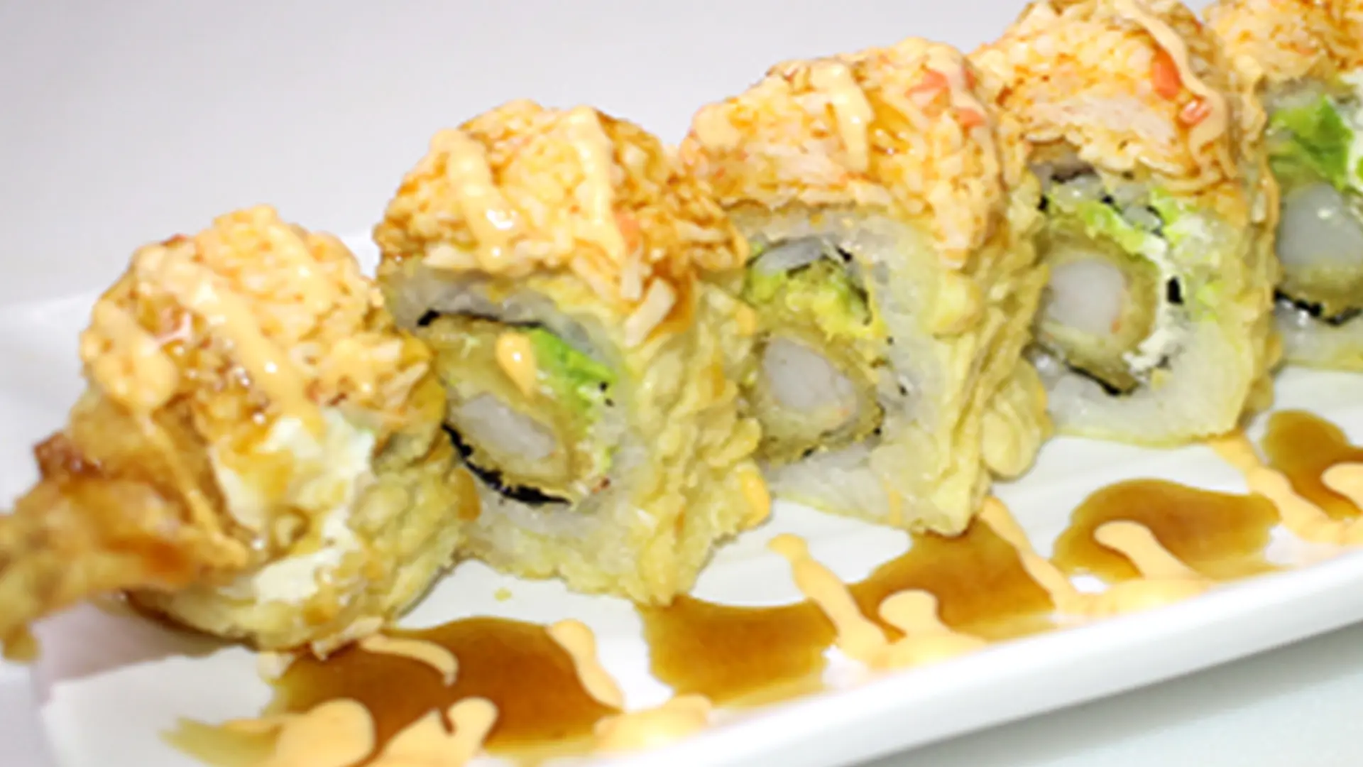 Koya-Sushi-Japanese-Restaurant-Golden-Tiger-Roll-Fontana Golden Tiger Roll from Koya Sushi, a Japanese Restaurant in Fontana